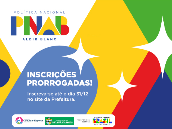 Lei Aldir Blanc - Inscrições Prorrogada!